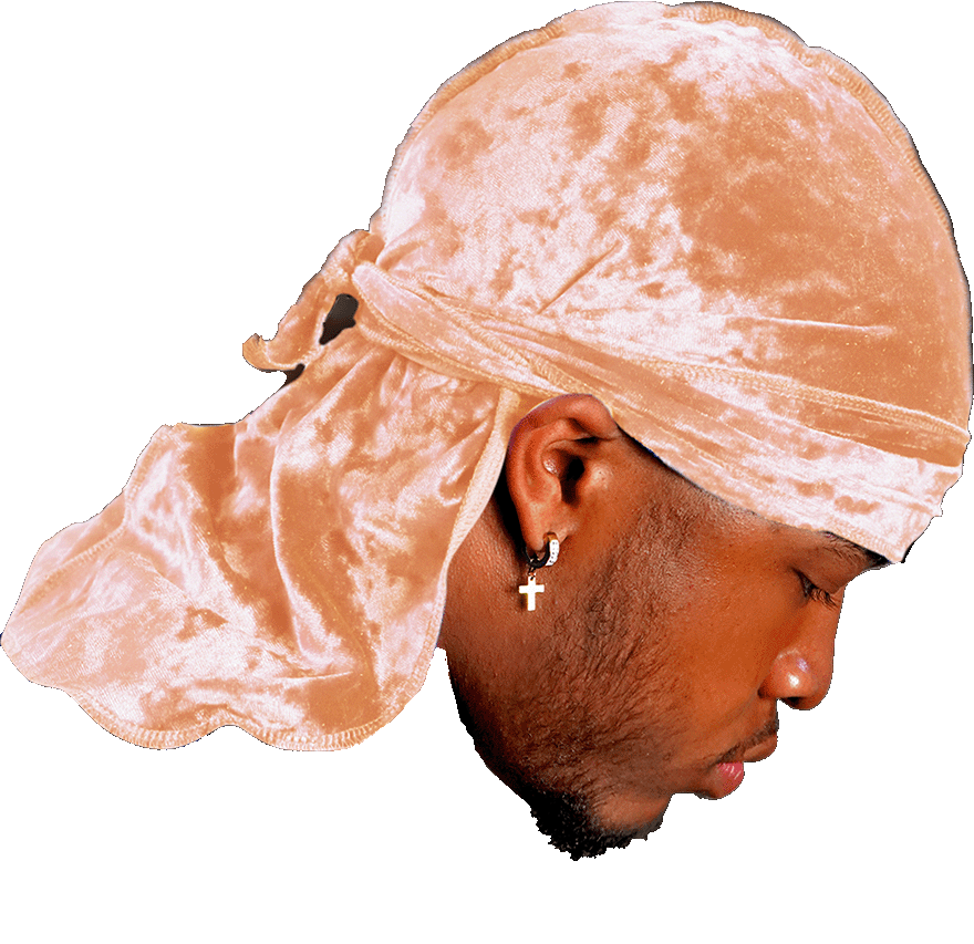 Premium Crushed Velvet Brown Sandstone Durag