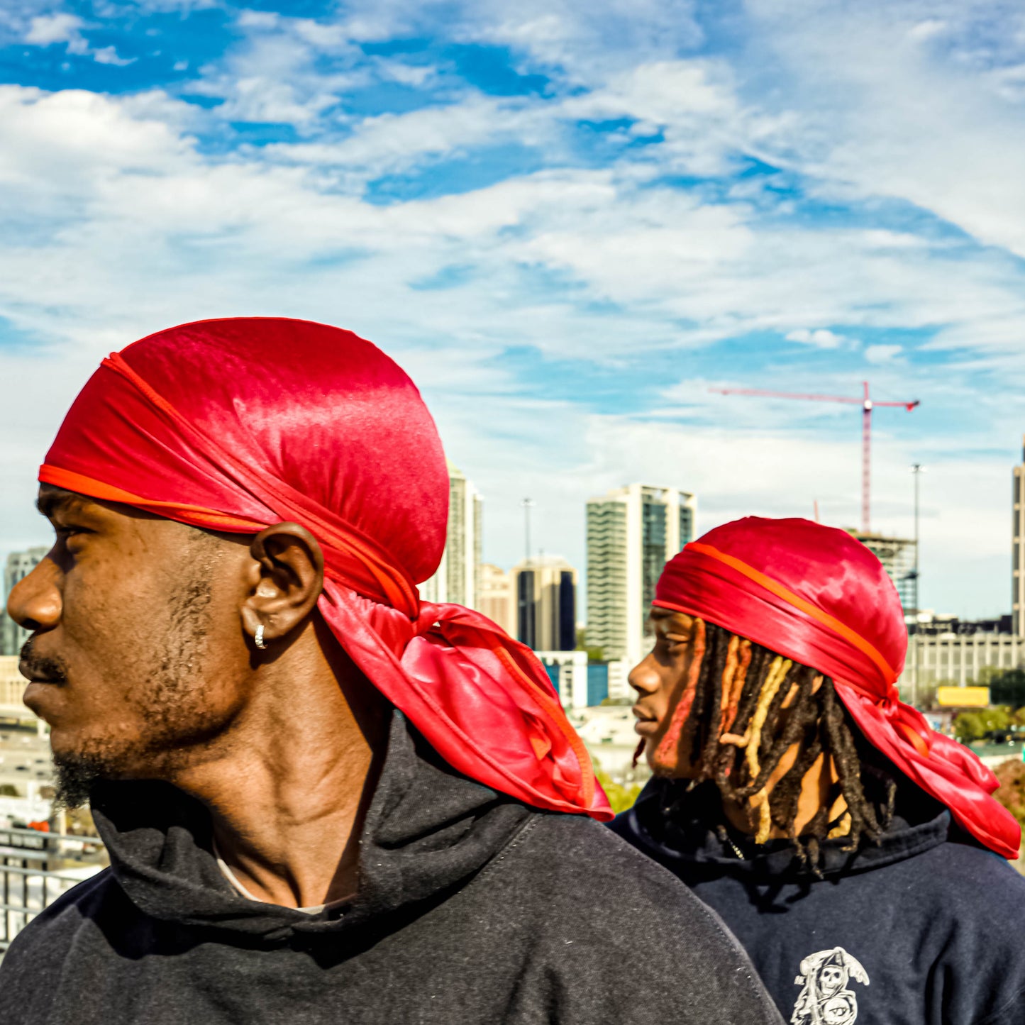 Athletic Red Silky Durag
