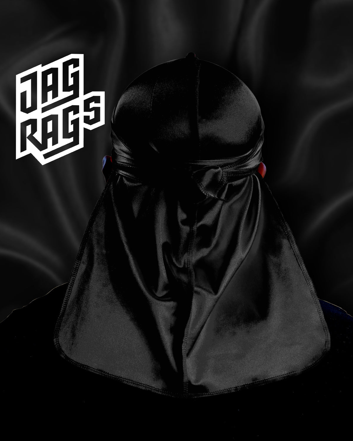 "Black" Stretchy Silky JagRag - shopjagrags