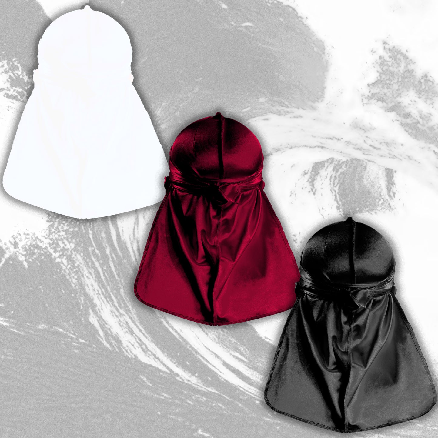 Premium Silk Durag Bundle Cherry Red