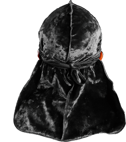 Premium Crushed Velvet Black Durag