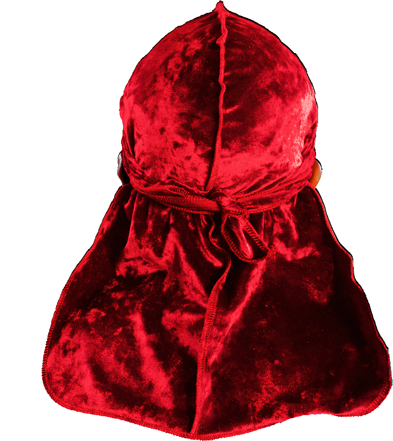 Premium Crushed Velvet Red Durag