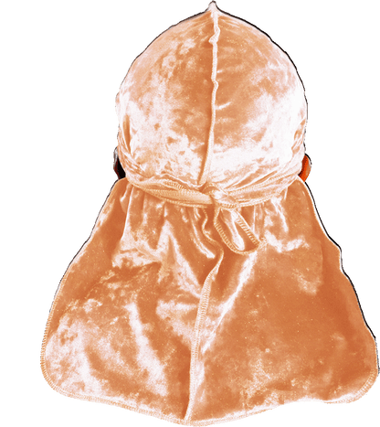 Premium Crushed Velvet Brown Sandstone Durag