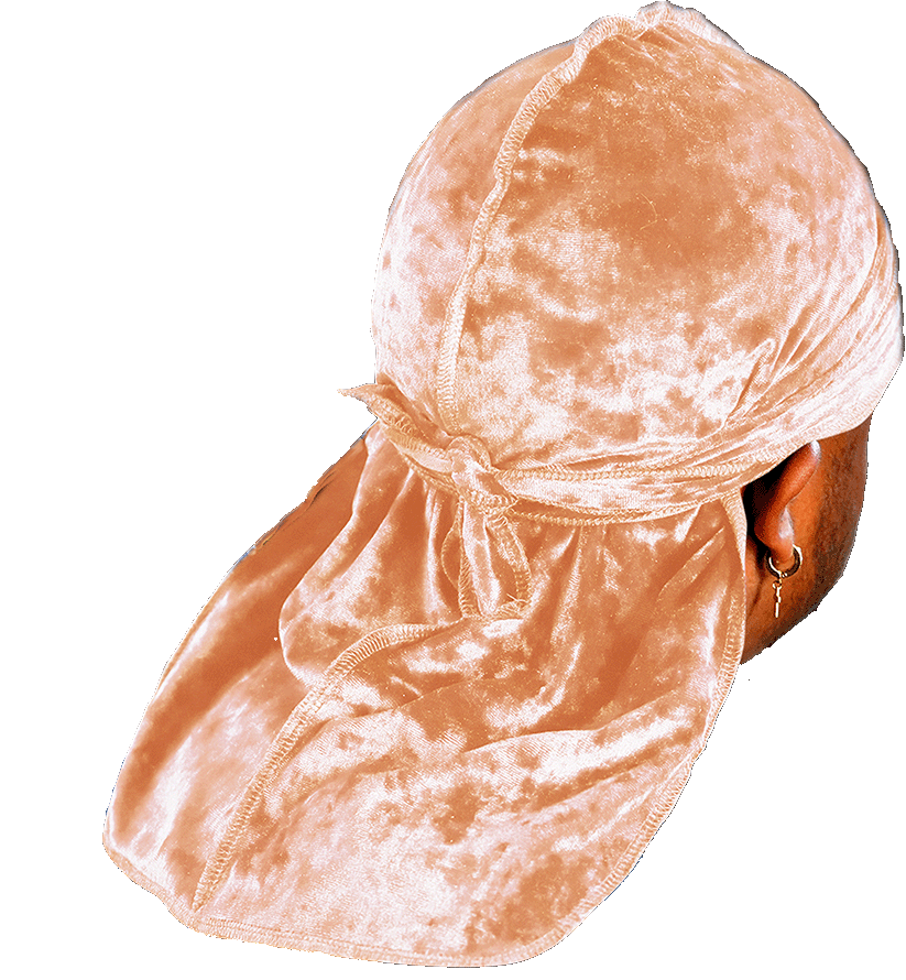 Premium Crushed Velvet Brown Sandstone Durag