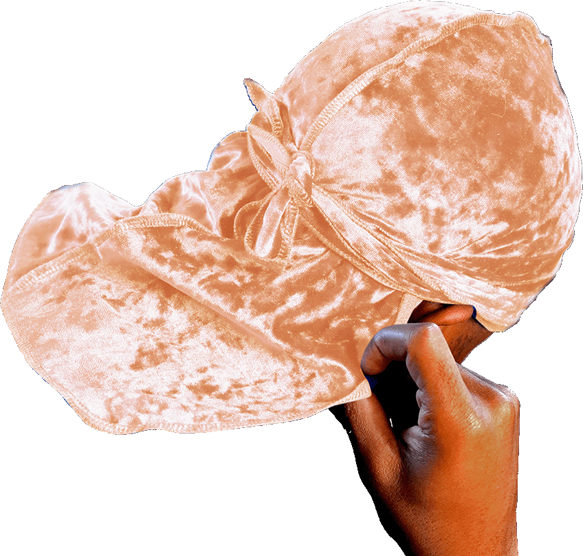 Premium Crushed Velvet Brown Sandstone Durag