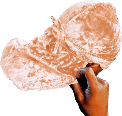 Premium Crushed Velvet Brown Sandstone Durag