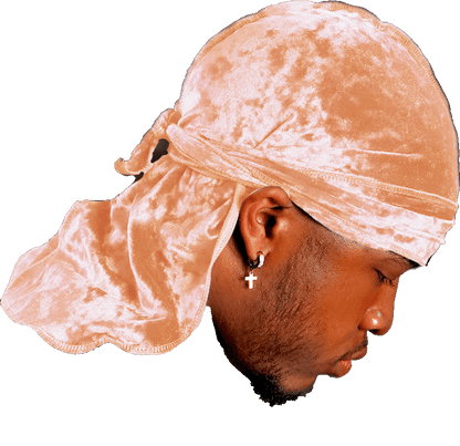 Premium Crushed Velvet Brown Sandstone Durag