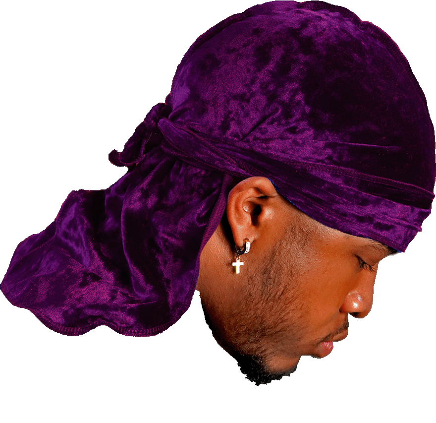 Premium Crushed Velvet Wine Red Durag