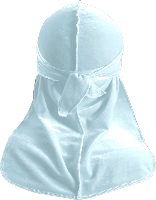 Premium White Velvet Durag