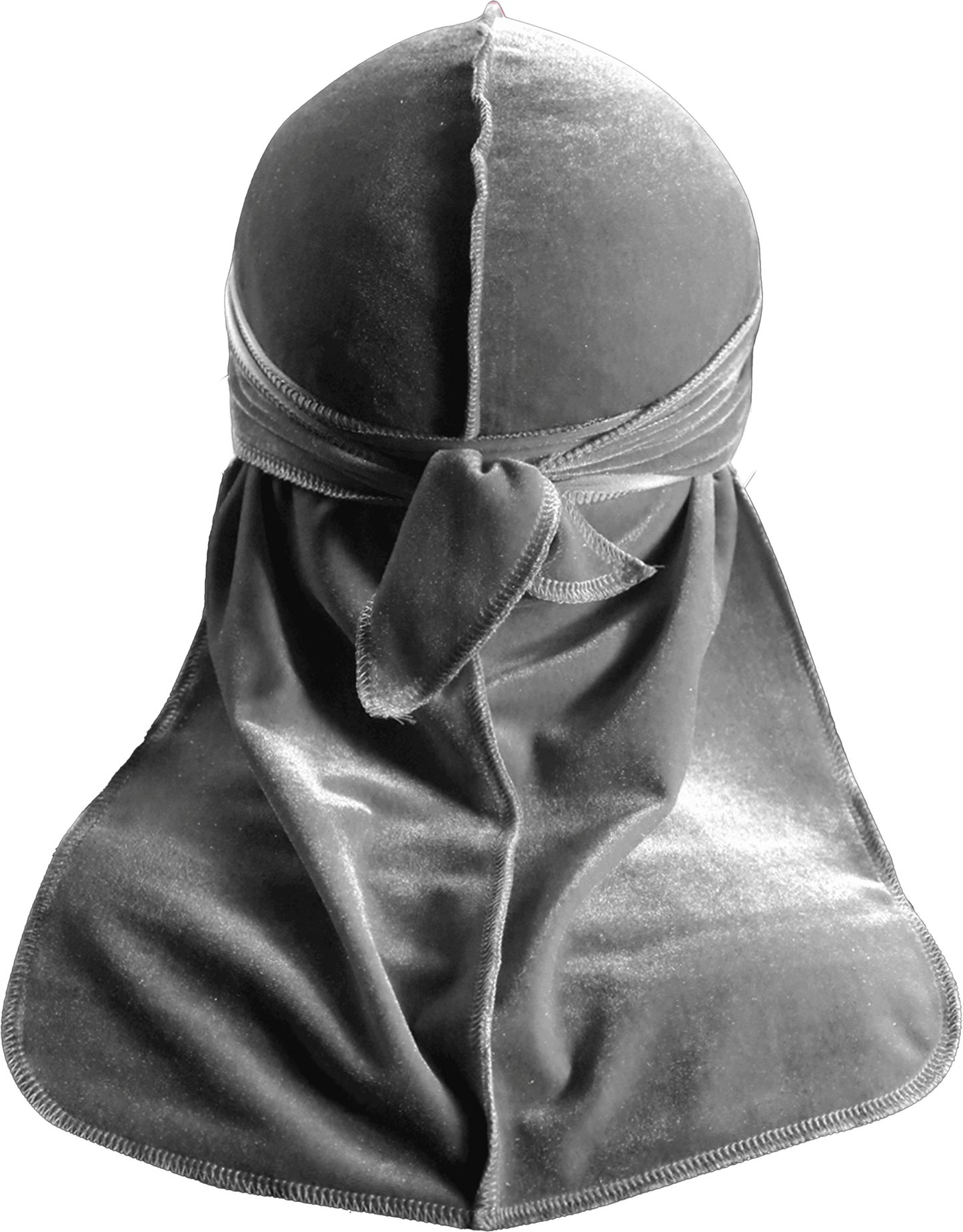 Premium Grey Velvet Durag