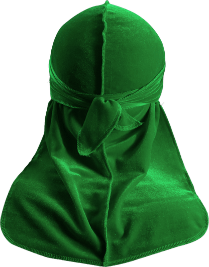 Premium Green Velvet Durag