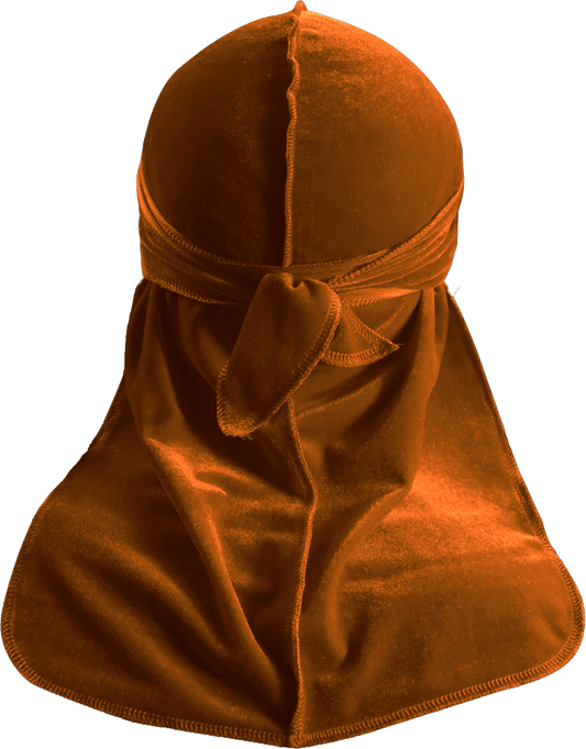 Premium Brown Gold Velvet Durag