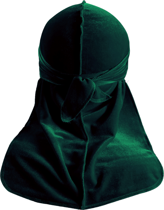 Premium Forest Green Velvet Durag
