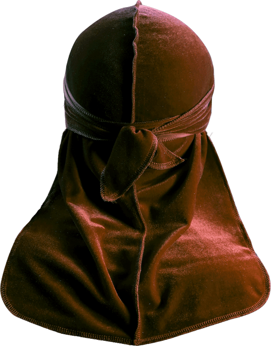 Premium Brown Coffee Velvet Durag