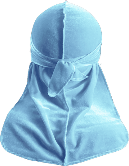 Premium Baby Blue Velvet Durag