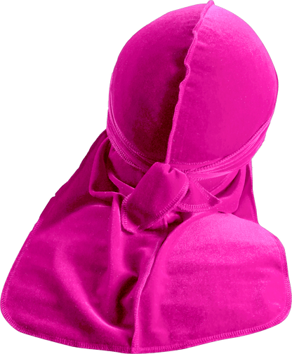 Premium Pink Velvet Durag