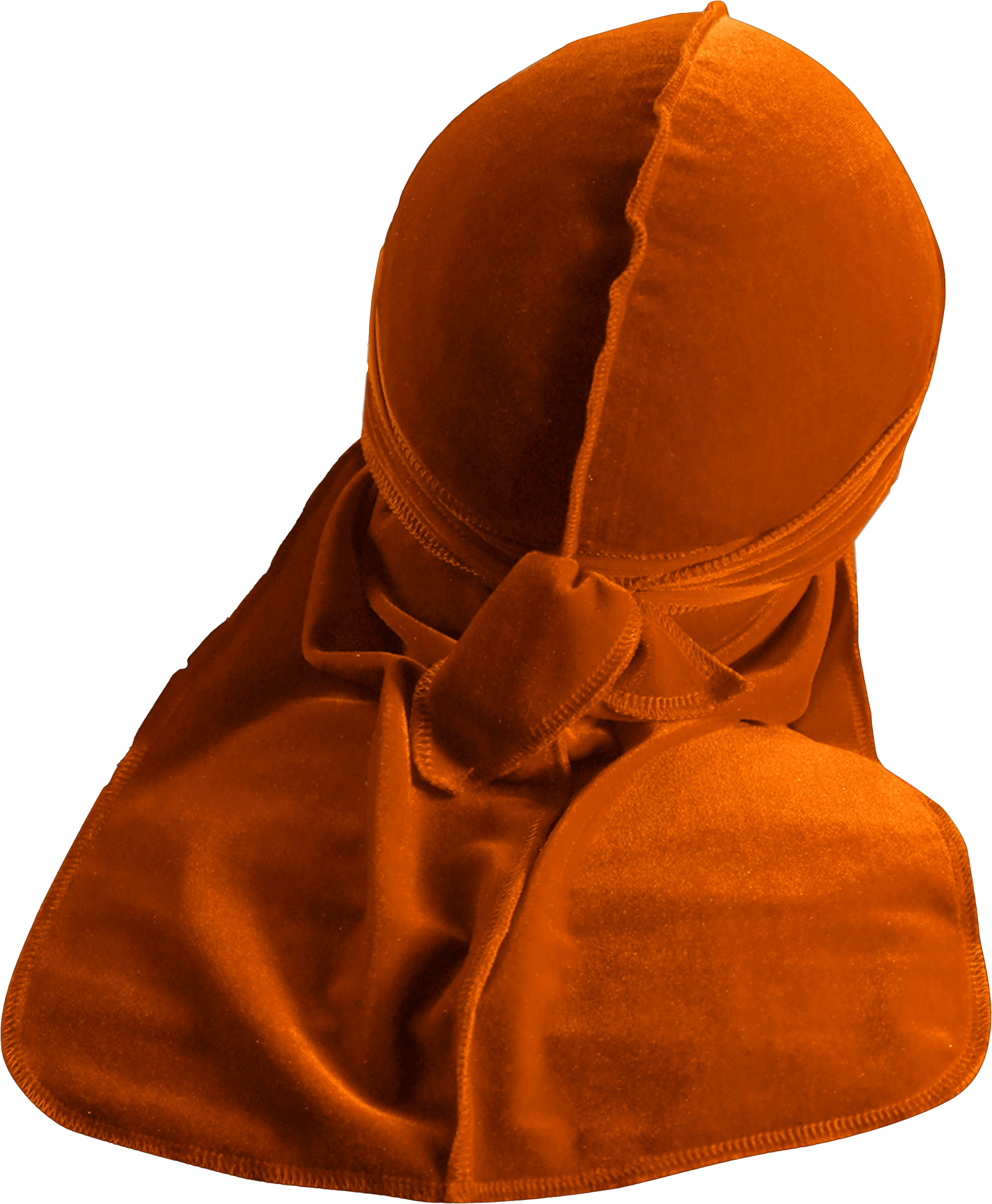 JagRags Premium Orange and Velvet Durag