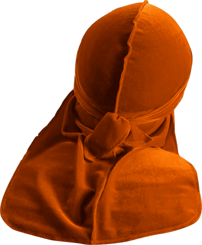 Premium Orange Velvet Durag