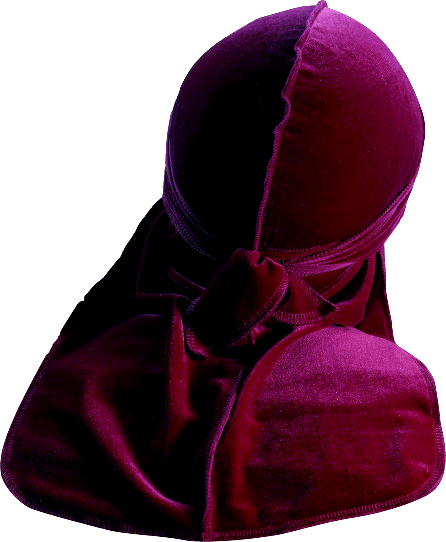 Premium Maroon Red Velvet Durag
