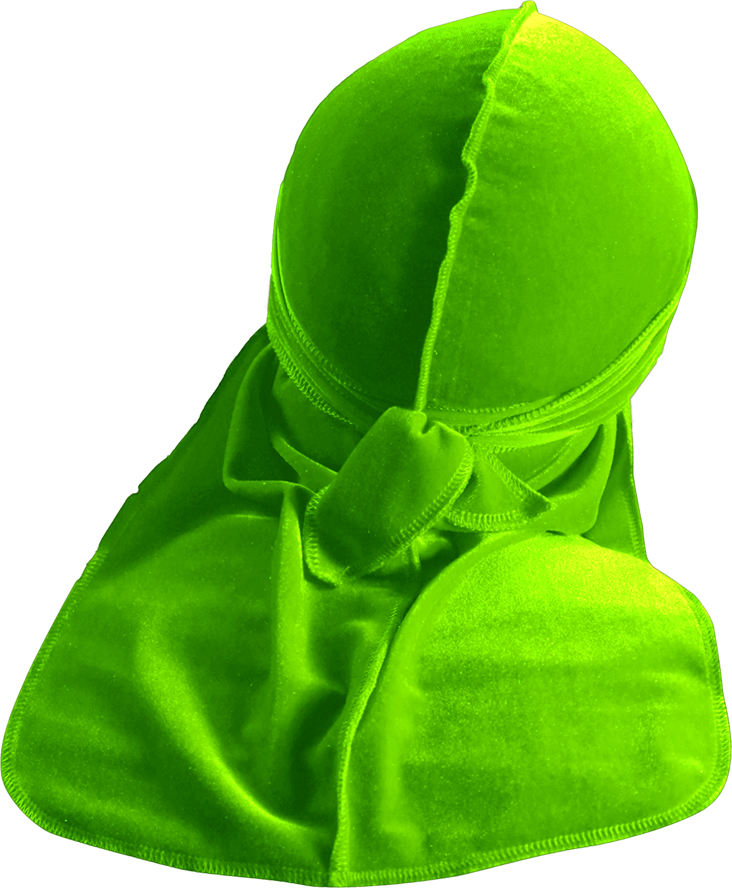 Premium Lime Velvet Durag