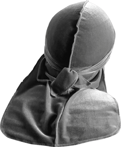 Premium Grey Velvet Durag