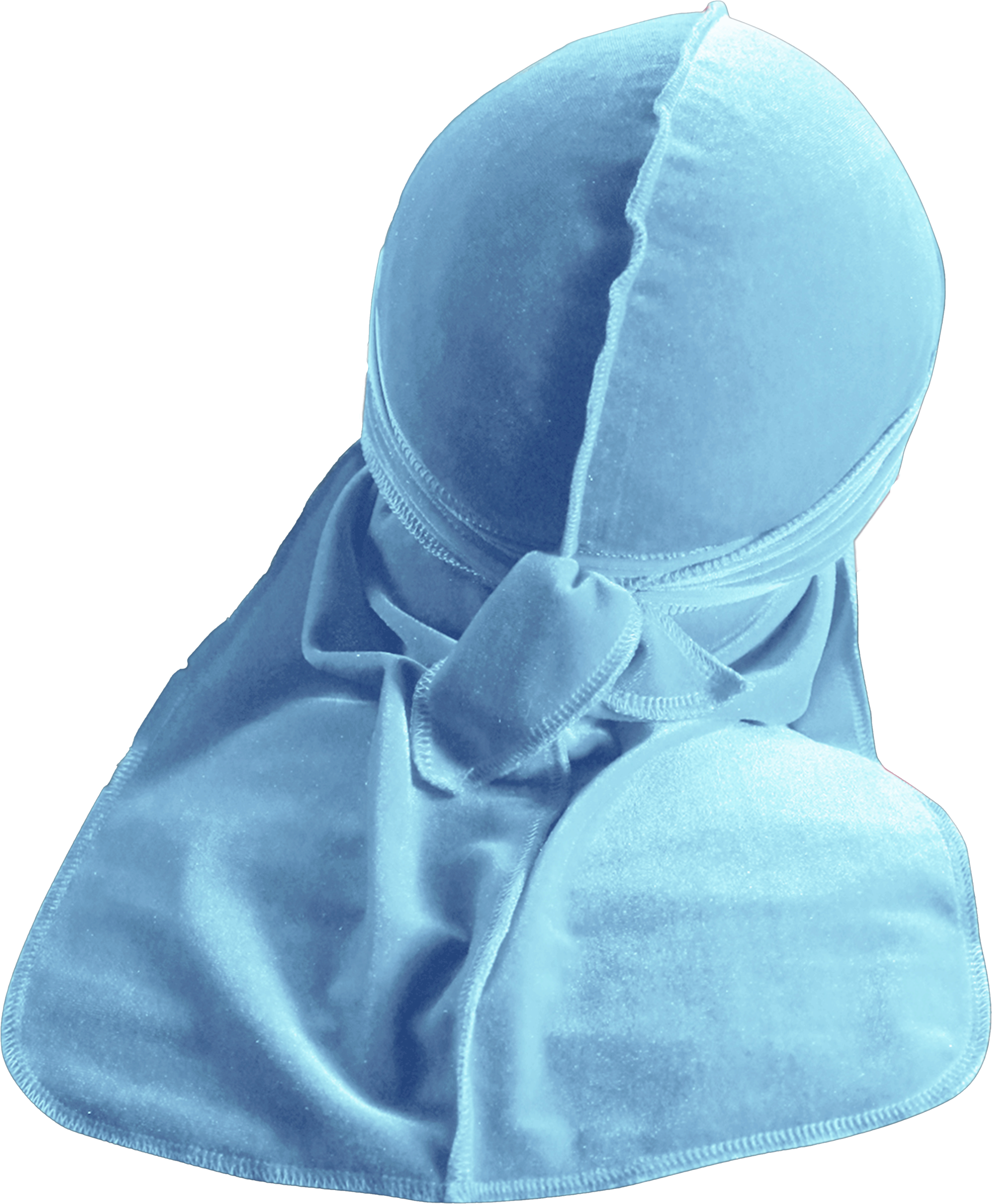 JagRags Premium Baby Blue and Velvet Durag