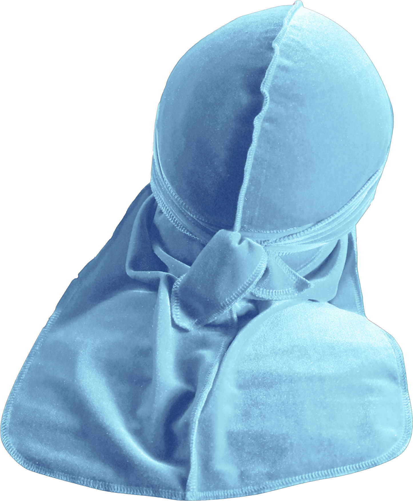 Premium Baby Blue Velvet Durag