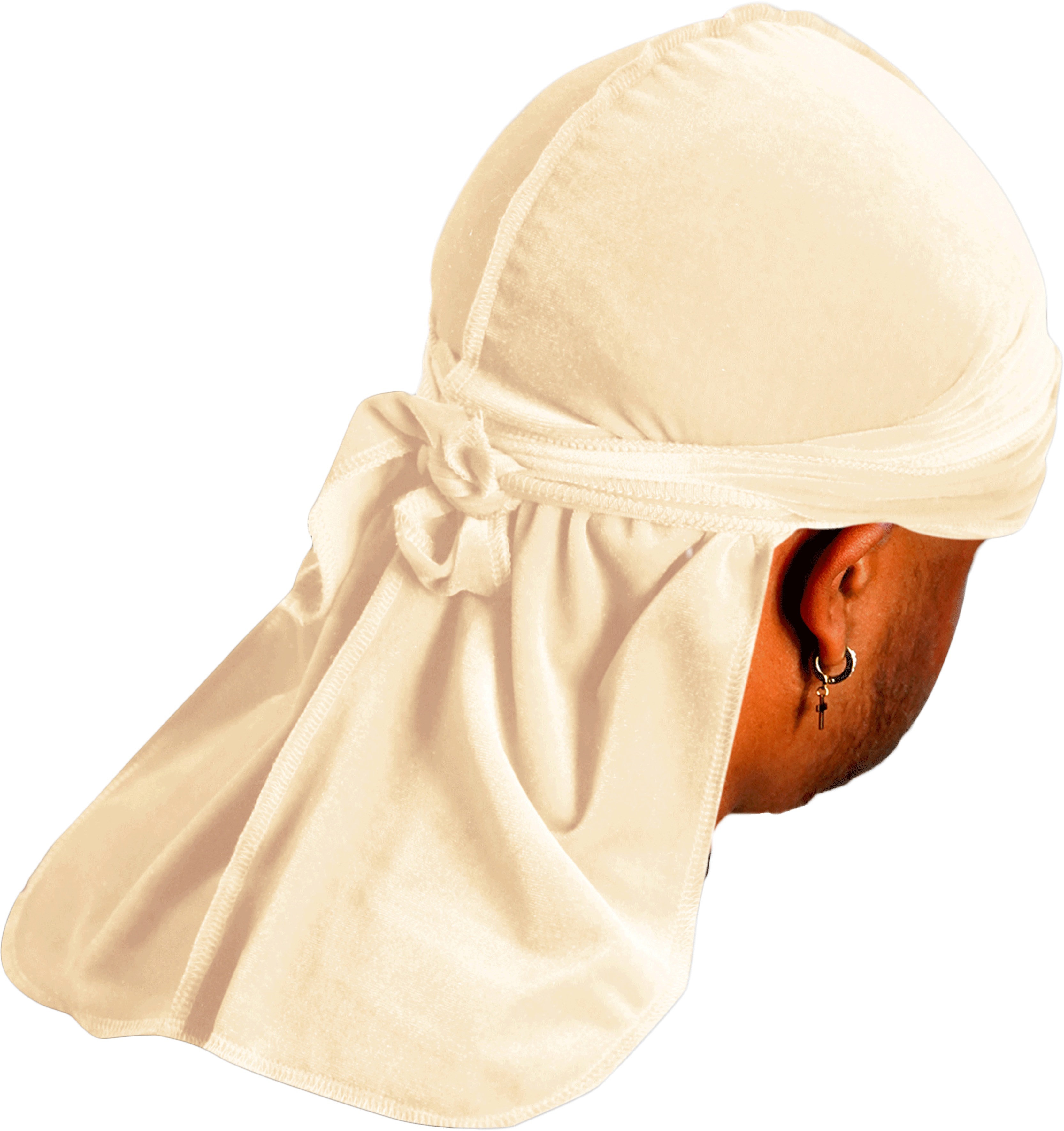 JagRags Premium Cream and Velvet Durag