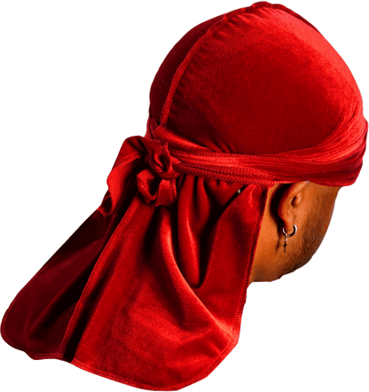 Premium Red Velvet Durag