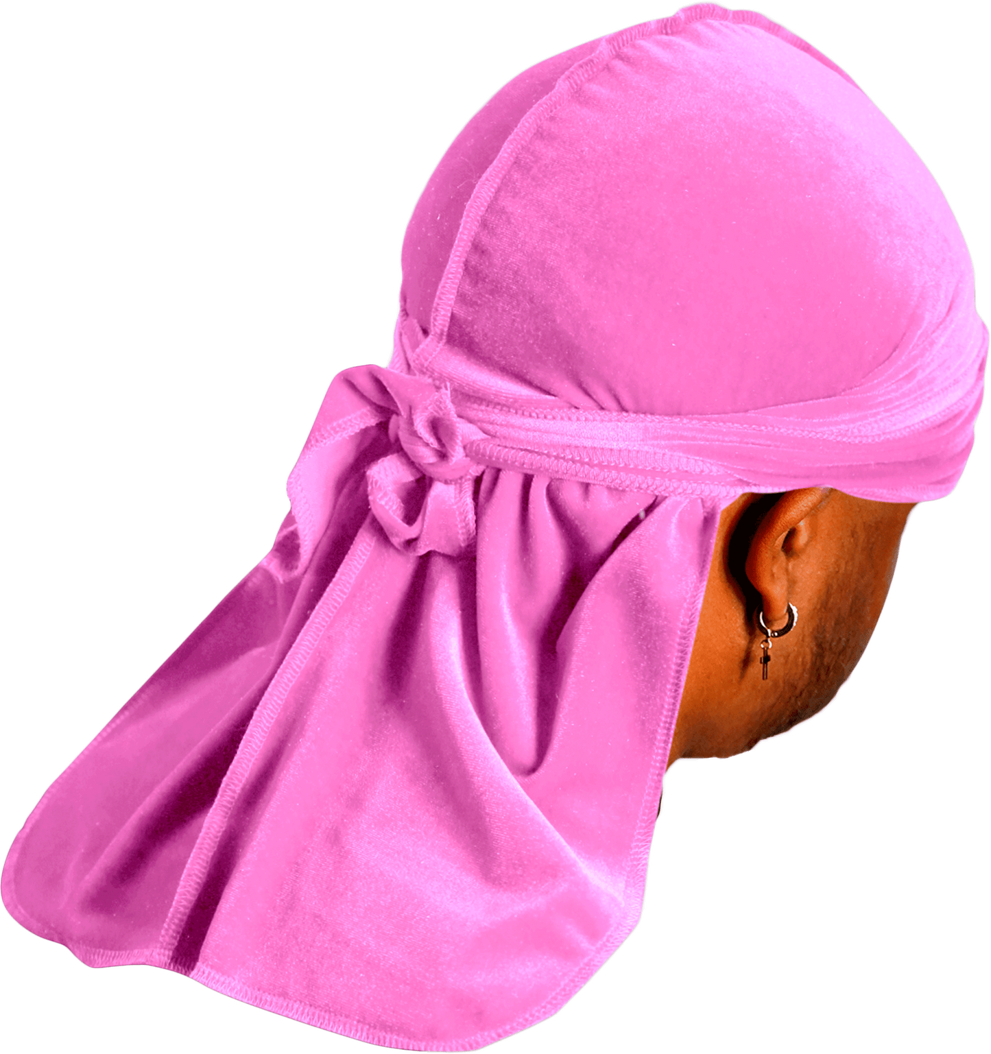 Premium Powder Pink Velvet Durag