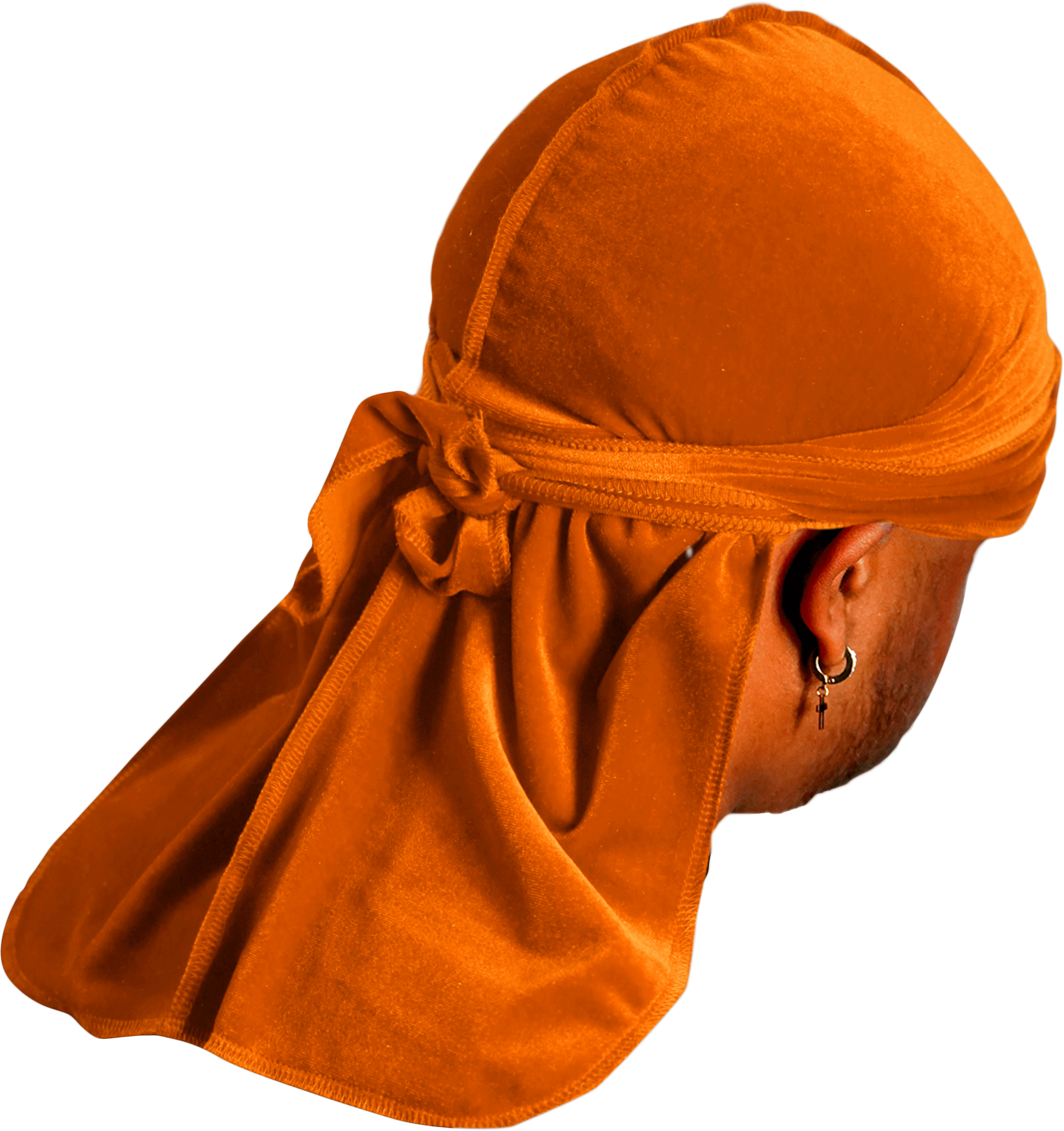 JagRags Premium Orange and Velvet Durag
