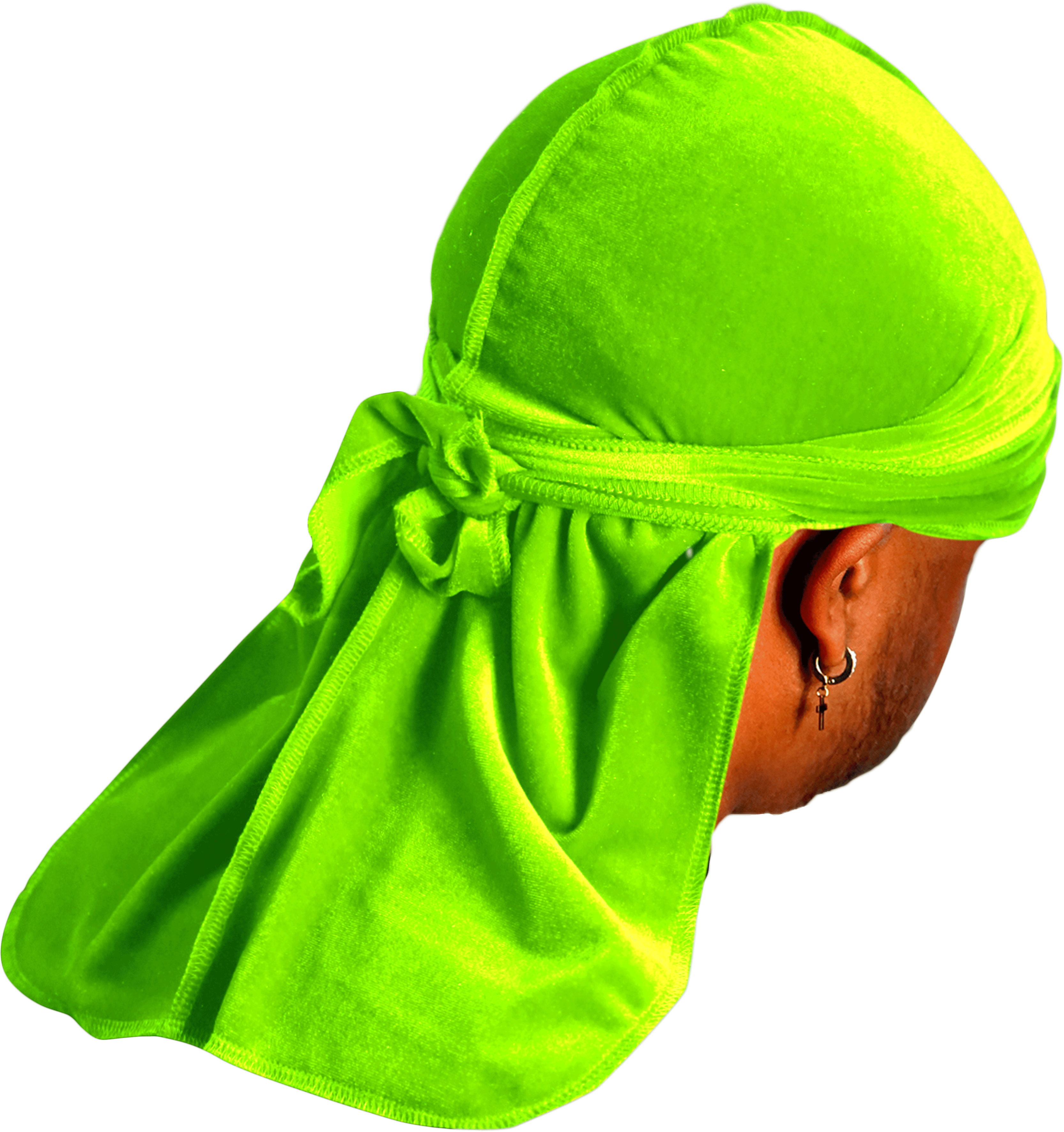 JagRags Premium Lime and Velvet Durag