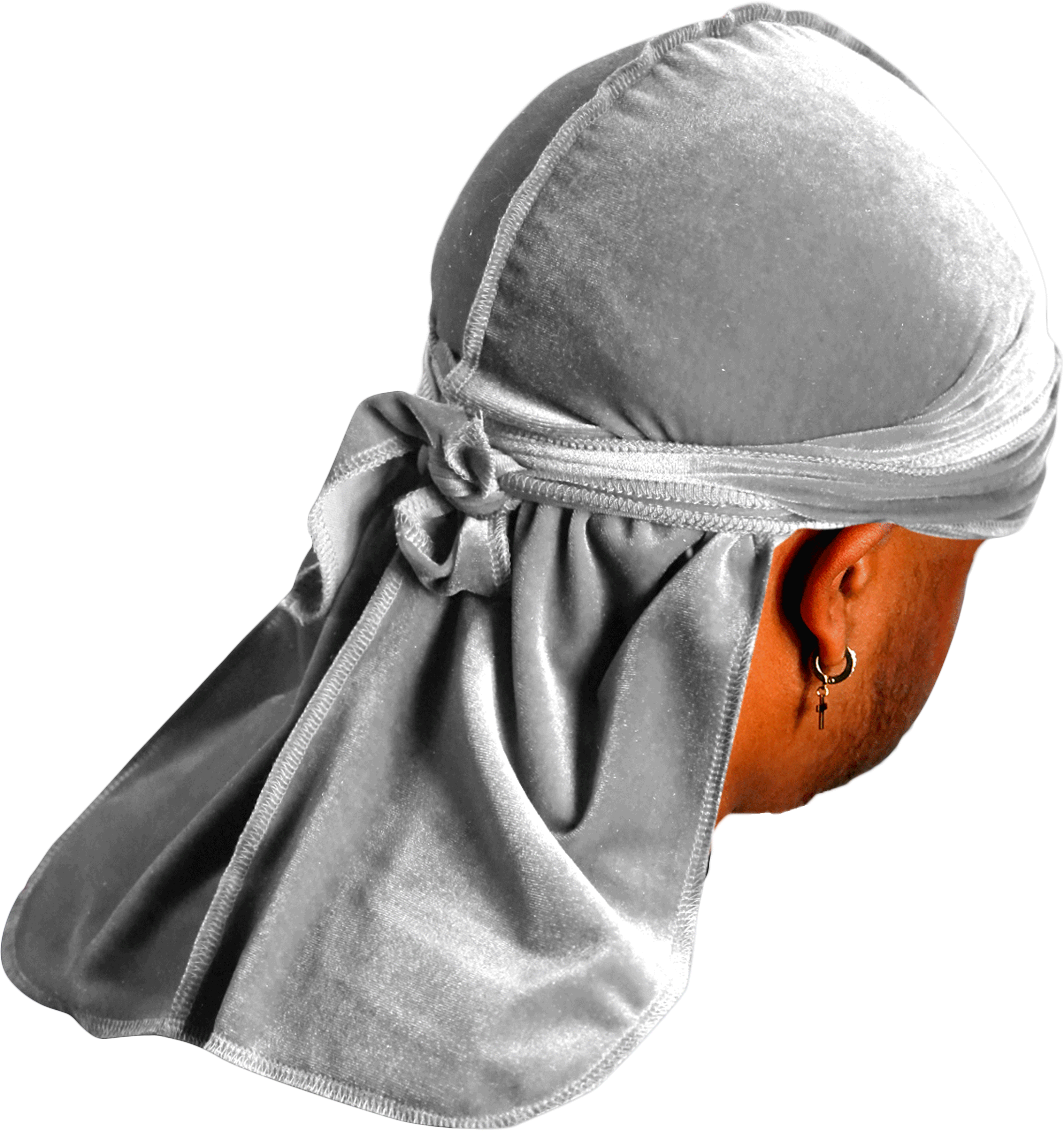 JagRags Premium Grey and Velvet Durag