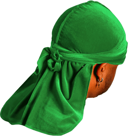 Premium Green Velvet Durag