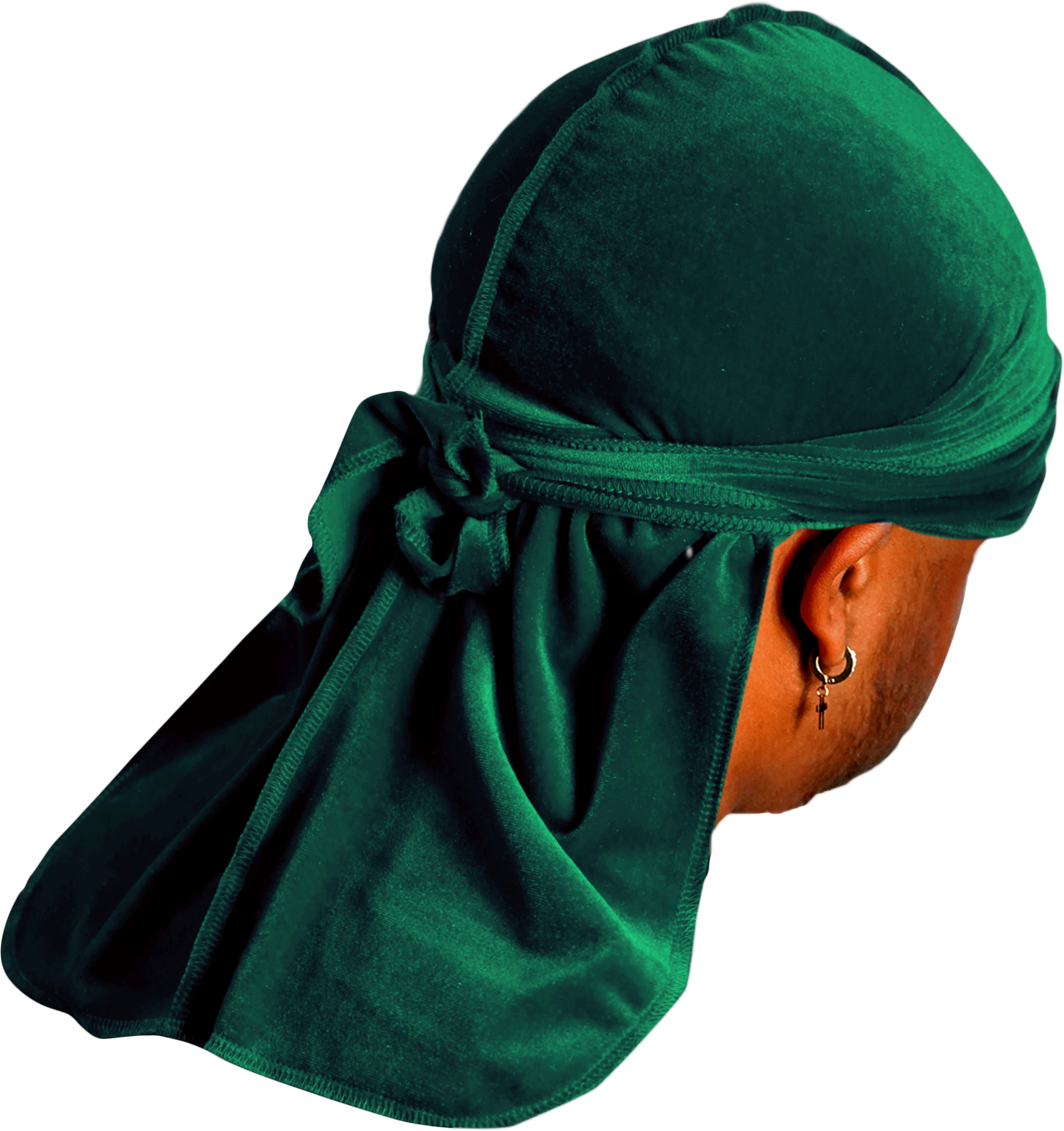 JagRags Premium Forest Green and Velvet Durag