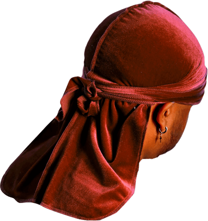 Premium Brown Cinnamon Velvet Durag