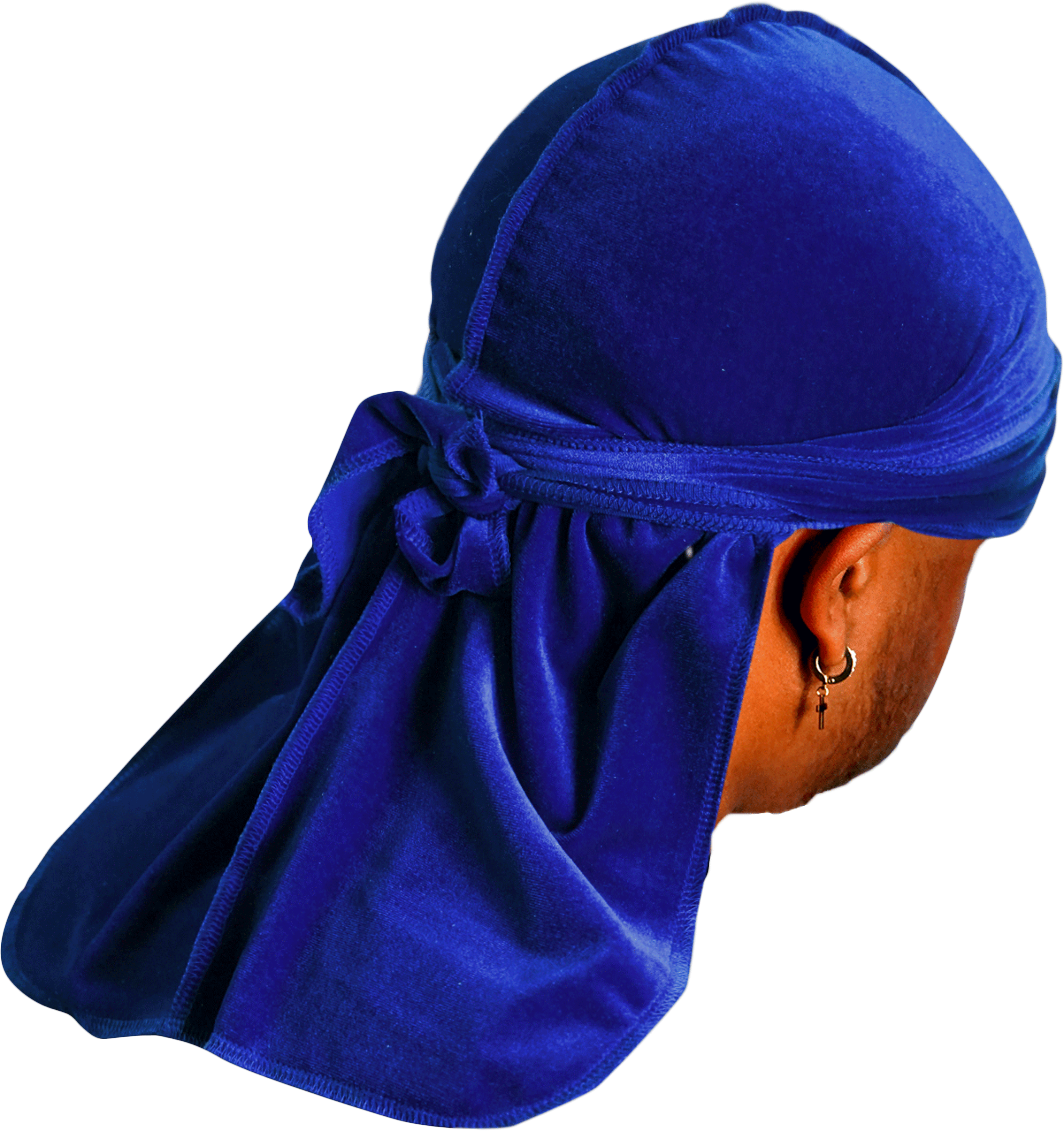 JagRags Premium Blue and Velvet Durag