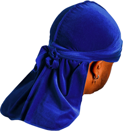 Premium Blue Velvet Durag