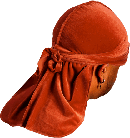 Premium Brown Clay Velvet Durag