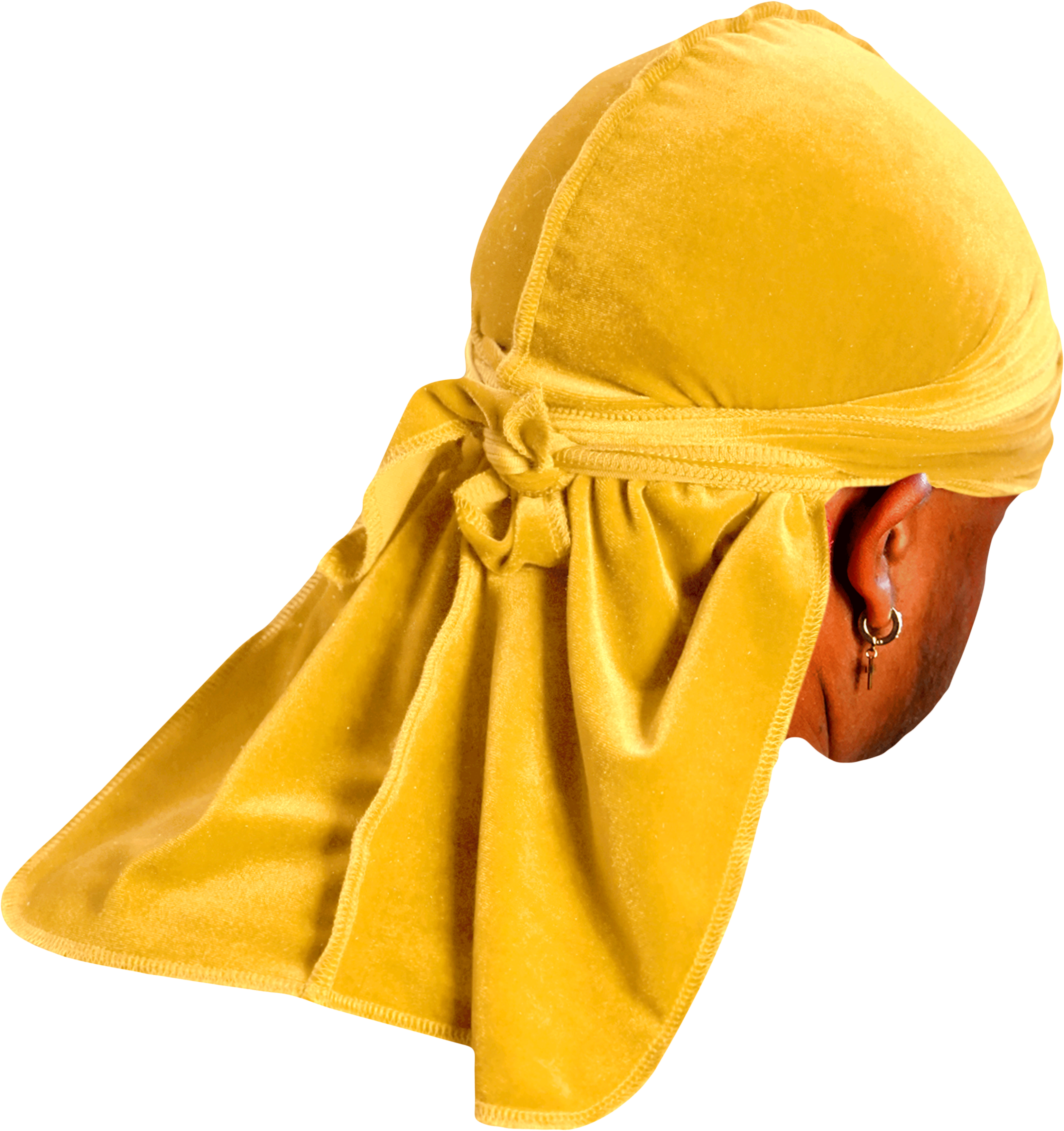 JagRags Premium Yellow and Velvet Durag