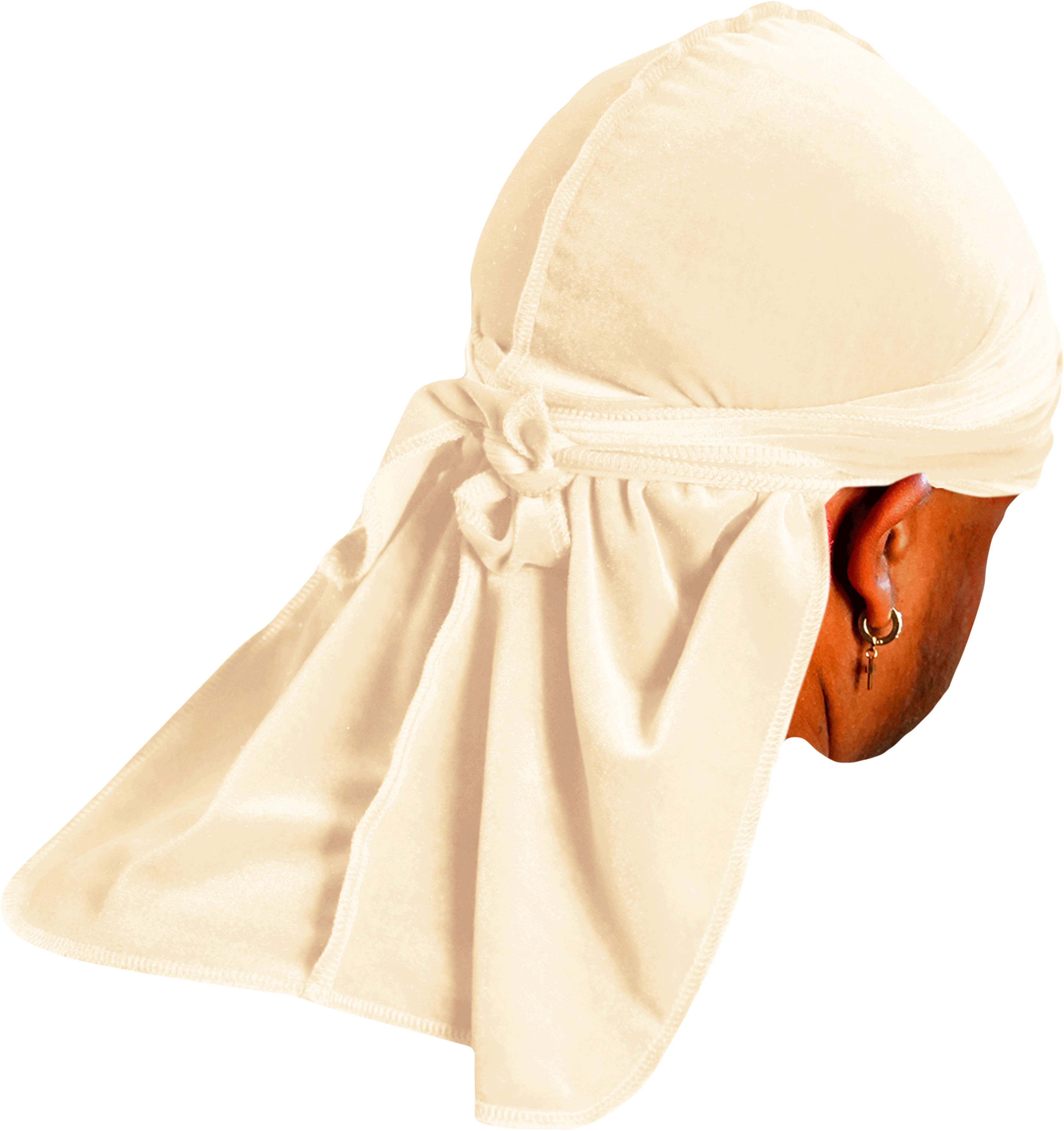 JagRags Premium Cream and Velvet Durag