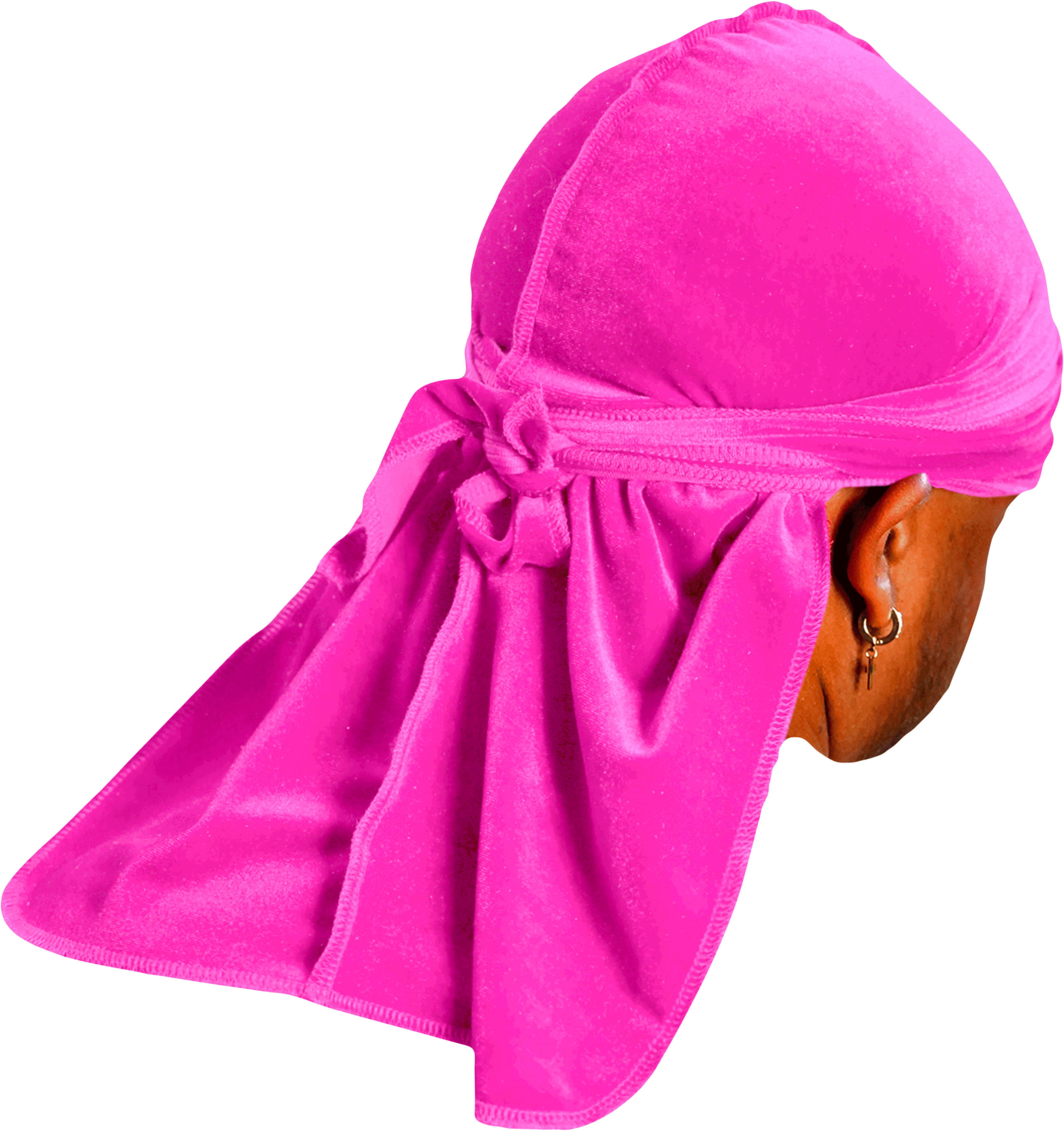 JagRags Premium Pink and Velvet Durag