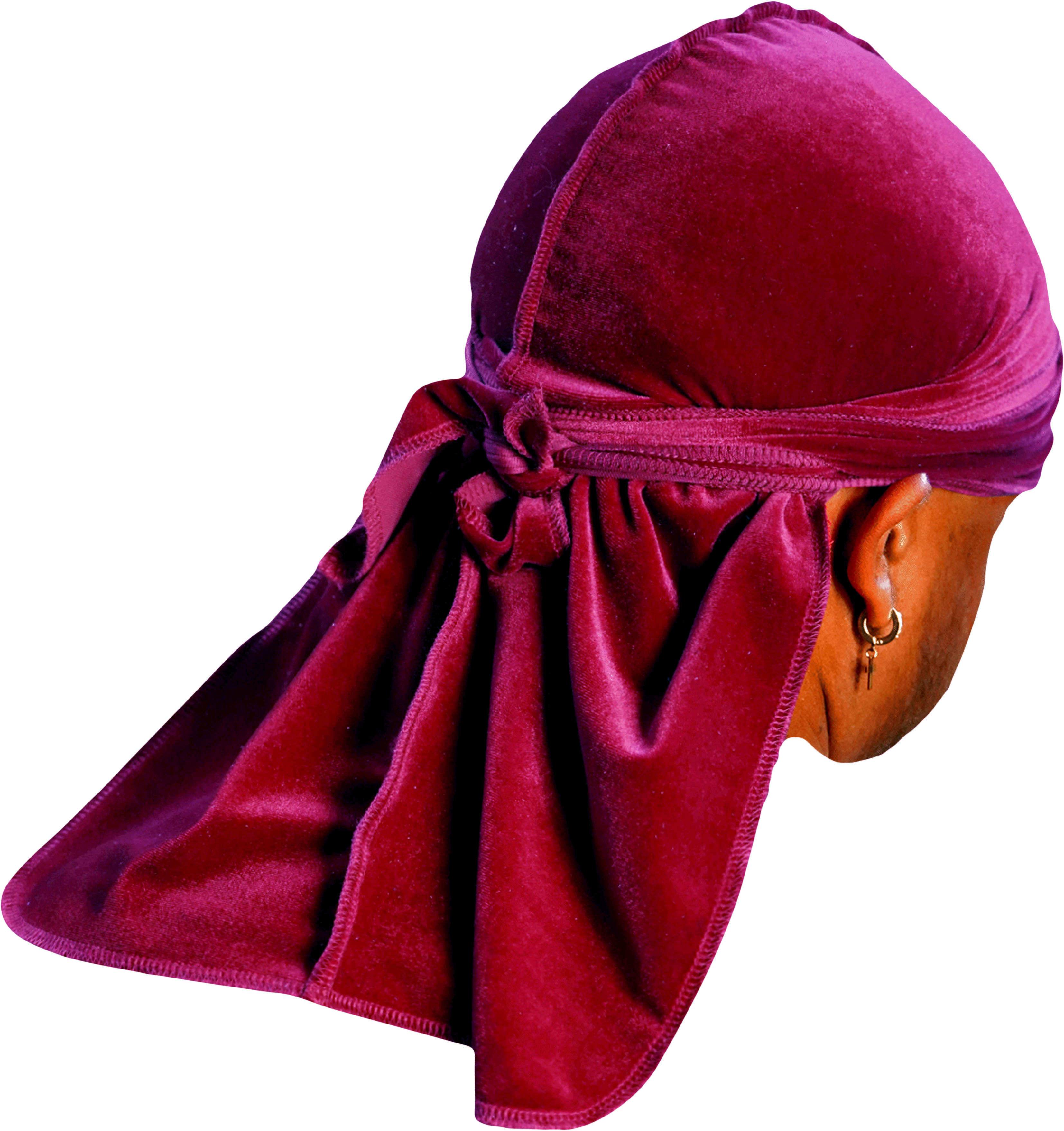 JagRags Premium Maroon and Velvet Durag