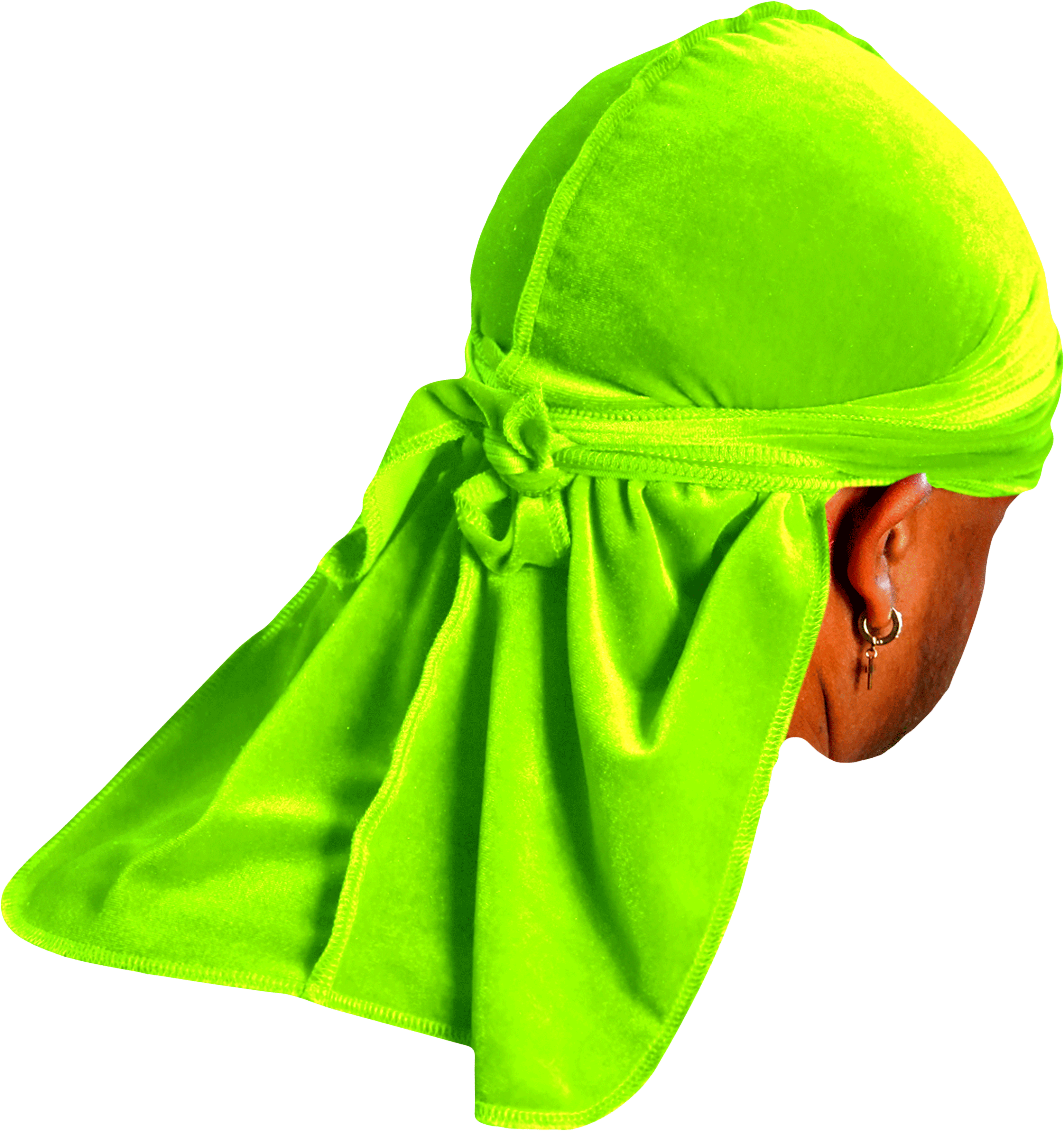 JagRags Premium Lime and Velvet Durag