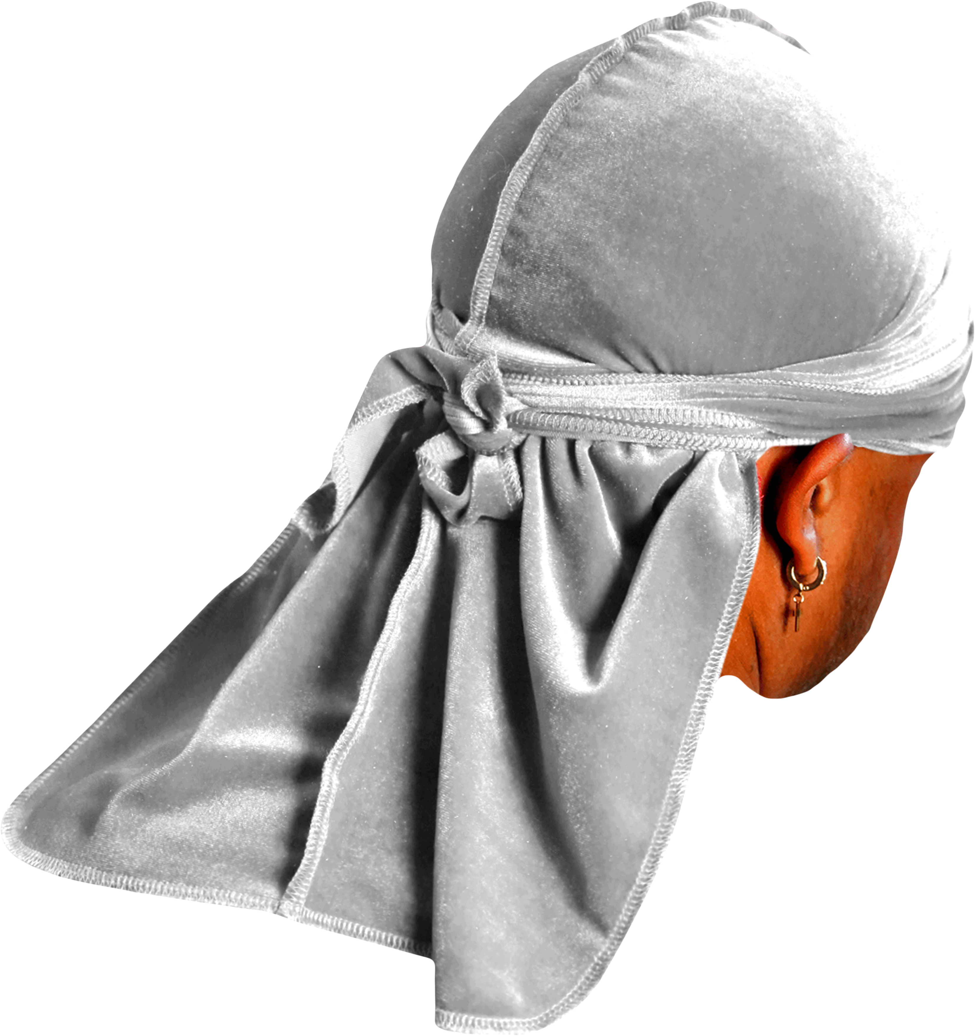 JagRags Premium Grey and Velvet Durag
