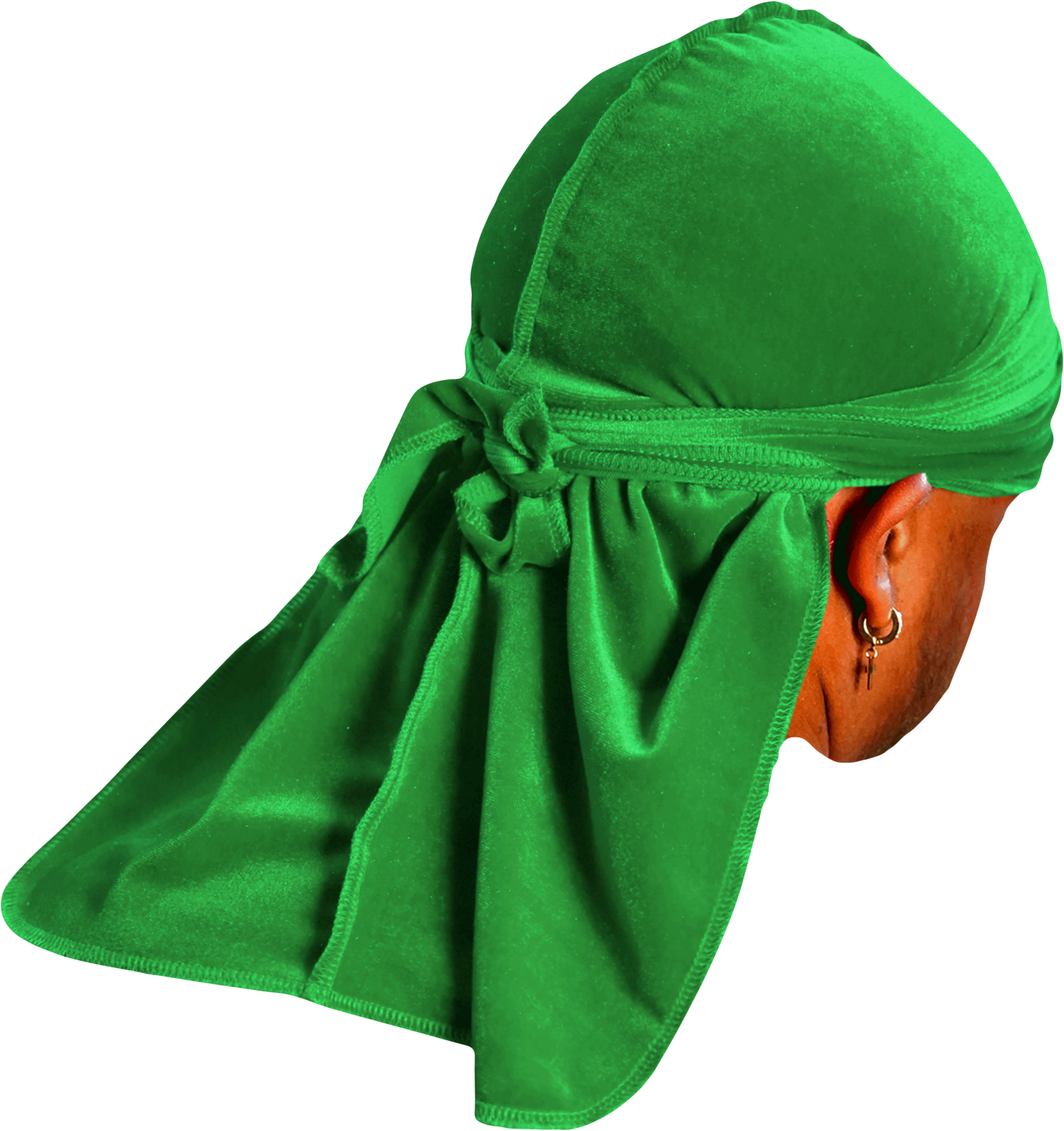 JagRags Premium Green and Velvet Durag