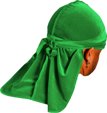 Premium Green Velvet Durag