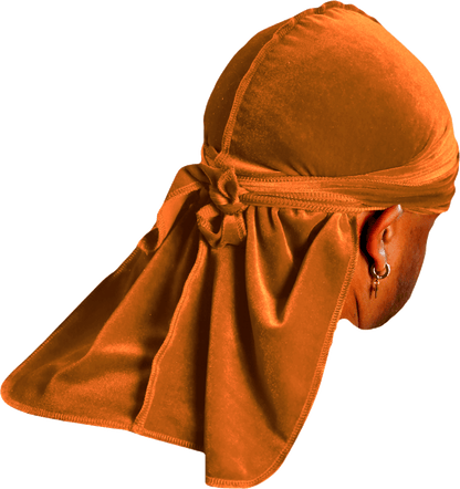 Premium Brown Gold Velvet Durag