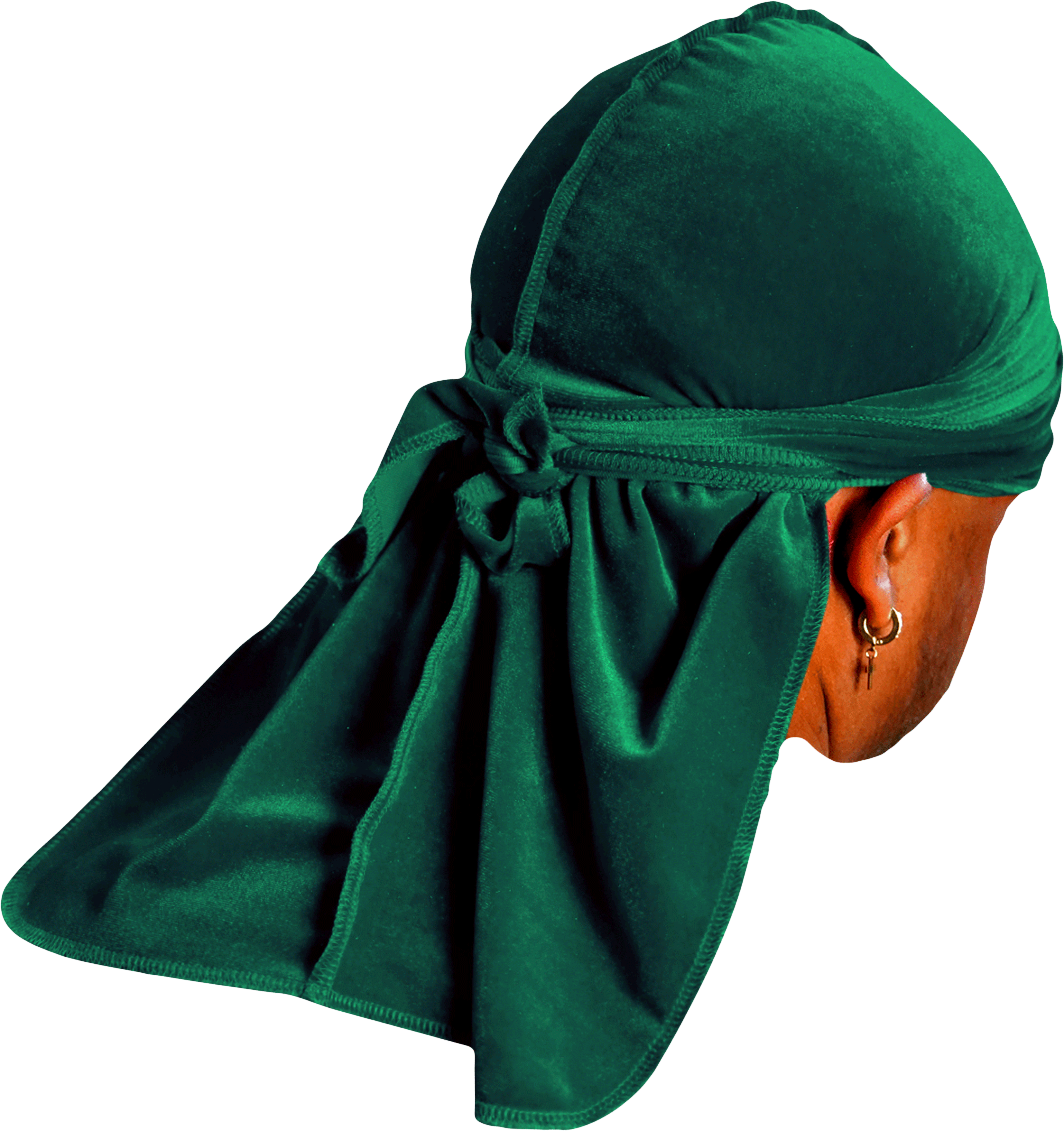 JagRags Premium Forest Green and Velvet Durag