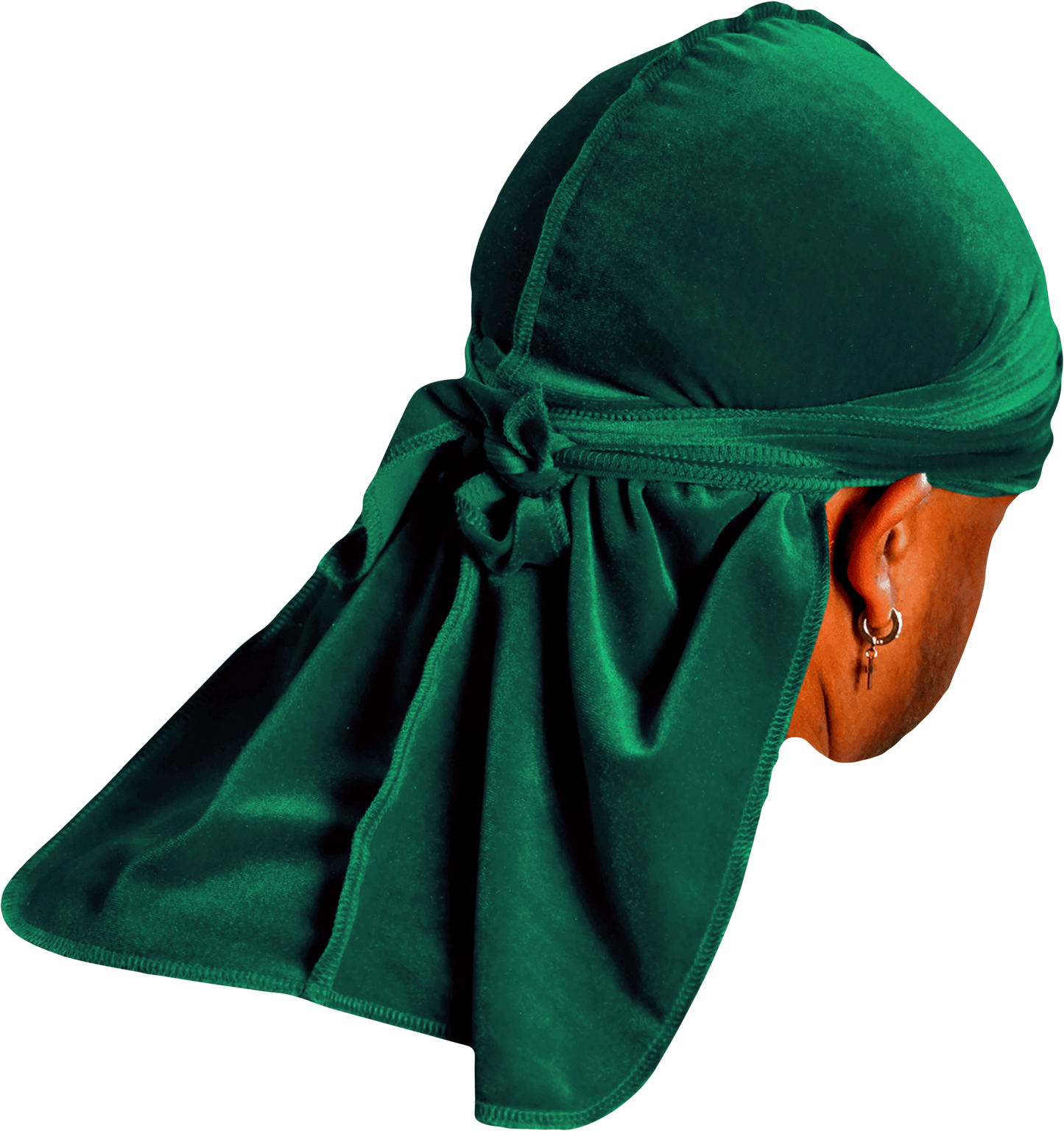 Premium Forest Green Velvet Durag